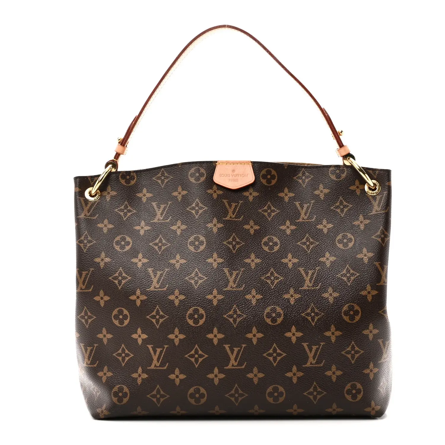 Pre-owned Louis Vuitton Coated Canvas Shoulder Bags Monogram Graceful PM