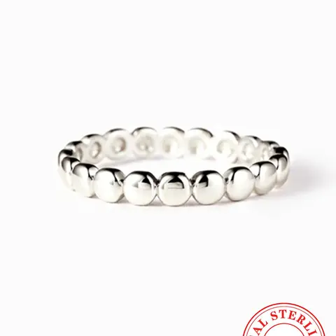 925 Sterling Silver Simple Style Plain Color Circle Ring, Exquisite Trendy Ring, Elegant Fashion Rings, Real Rings, Elegant Casual Ring, Fashion Jewelry for Women, Girl's Fashion Accessories for Party, Daily Birthday Gift