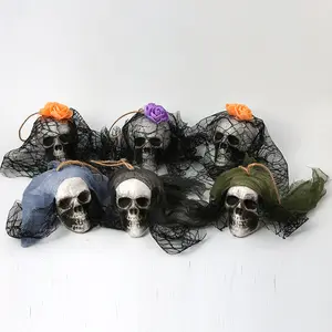 Decorative plastic imitation skull pendant