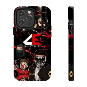 Makabelico Trendy Regional Mexican Corridos Tumbados Music Fan Merch Art Tough Case for iPhone 17 Pro Max 16 Air 15 Plus 14 13 12 11 Mini Edgy Regional Core Tough Rugged Protection