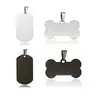 Stainless Steel Blank Tags - Bone-Shape, Oval Laser Engraving Tags for Unisex Customizable Pendants, Necklaces, Keychains, DIY with Charms Crafts, Personalized Gifts (Tools & Hardware Accessory; Not for Bracelets)