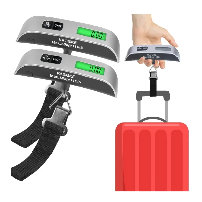 Digital Luggage Scale, Portable Travel Hanging Baggage Scale, Electronic Weight Scale with LCD Display, No Battery Included, Portable Travel Accessories, Traveling Gadgets, Travel Essentials, Portable Travel Gear