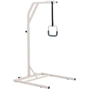 VEVOR Trapeze Bar for Bed Mobility, Heavy - Duty Steel Free Standing Trapeze Bar 250 LBS Weight Capacity, Hospital Bed Pull Up Assist for Elderly Disabled, Ideal for Hospitals, Nursing Home, Home Care