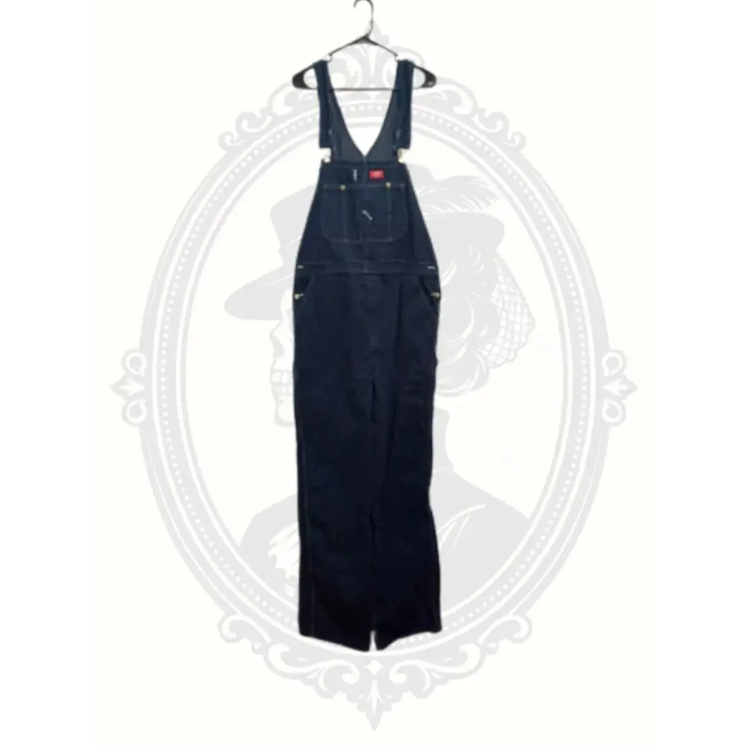 Dickies Stonewashed Indigo Denim Bib Overalls Men’s 38x34 Like New