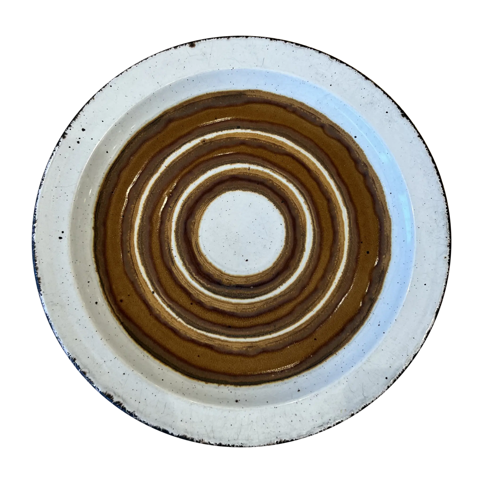 Two Tone Circles Ceramic Serving Dish