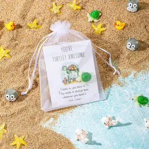 Set of 25 Employee Appreciation Gifts Bulk , Thank You Staff Gift with Animal Pun Note Cards for Coworkers, Quality Materials Funny Resin Ducks Stars Whales Turtles Owls Favors, halloween gift card, christmas gift