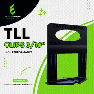 TLL CLIPS 3/16" - 5.0 mm - Extra Thickness - Tile Leveling System - Easy Flooring Orlando
