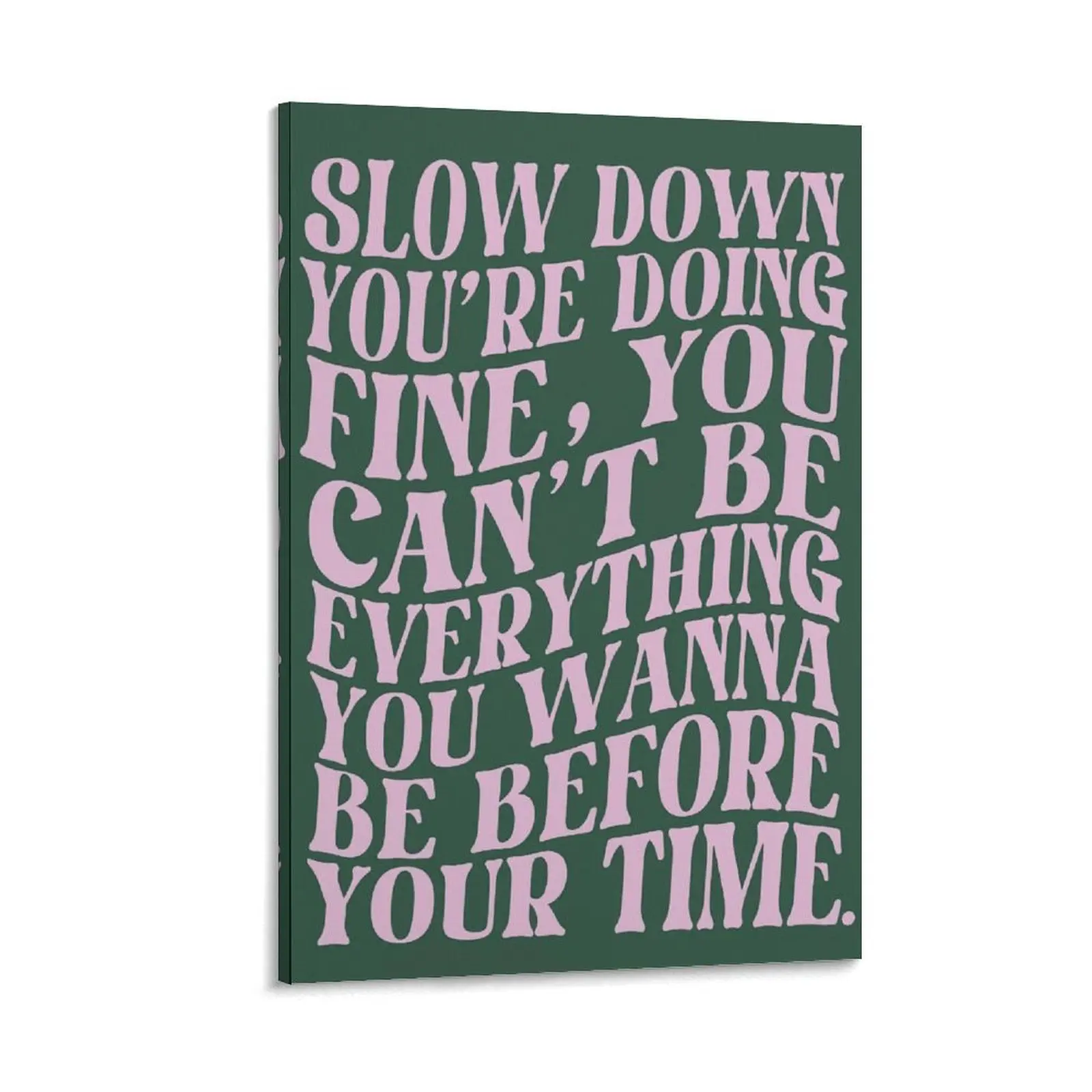 Green Pinks Wall Art.  Music Canvas Poster. 70s  Music Wall Lyrics. Maximalist Aesthetic Posters. For Dorm Wall Decor. Poster Canvas Wall Art For Bedroom Decor Bar Office Room Decor Gift