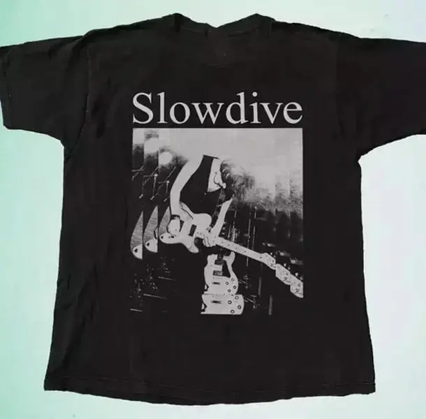 New Retro Slowdive Band Slowdive Album Tee Classic Black Unisex