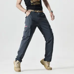 Men's Cargo Pants Ripstop Water Resistant Hiking Work Pants Outdoor Multi Pockets Army Tactical Pants