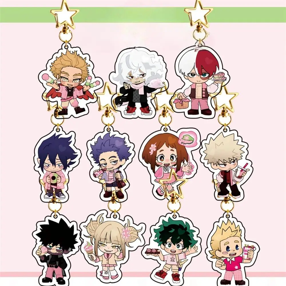 My Hero Academia SAKURA Acrylic Keychain, Chibi Anime Keyring - Anime Hot Pendant, Cute Keyring Accessory