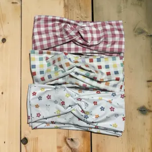 Checkered/Gingham Twist Headband Collection