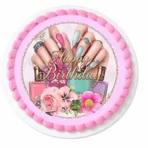 Edible Baking Image Cake Topper, Creative Look Decoration for Ladies, Home Decor Supplies, Festive Party Gift for Cake Decorating