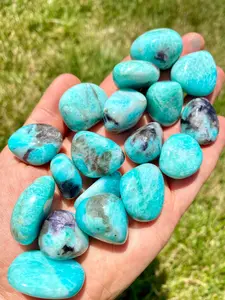 Amazonite Tumbled Stone - Polished Amazonite Crystal