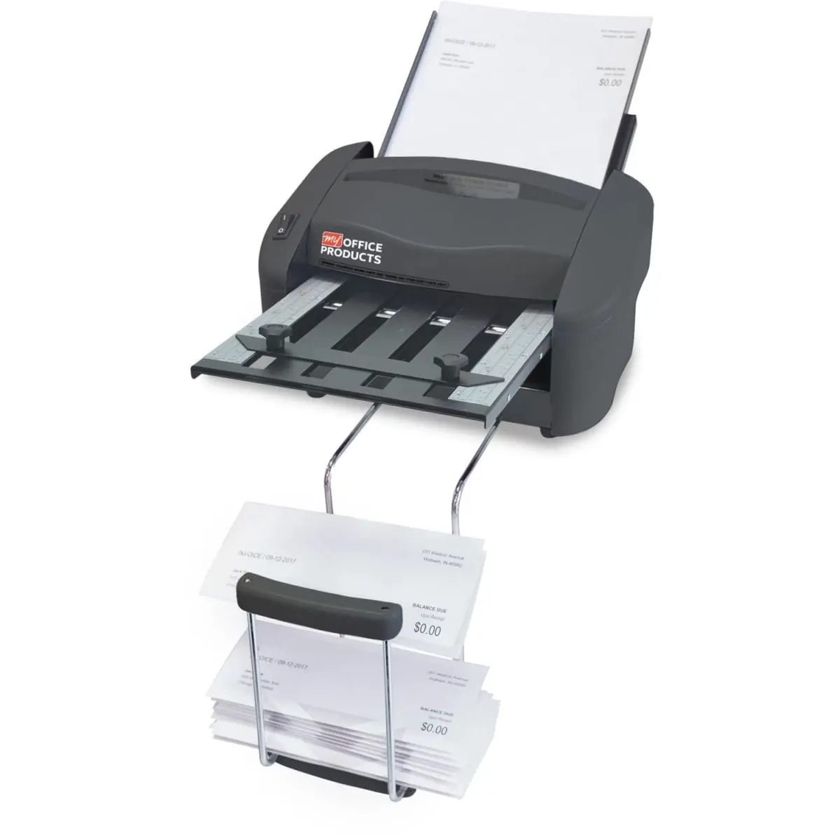 Martin Yale Industries PREP7500 Rapid Fold Desktop Paper Folder, Gray, 18 to 24 lb Capacity, 4 Fold Options, Ideal for Small Businesses, Associations & Churches, Office Filing Supply