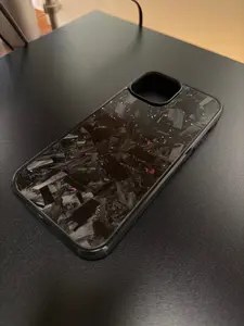 IPhone 15 Forged Carbon Phone Case With Purple Flakes