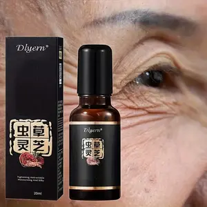 Cordyceps and Reishi Eye Serum, enriched with collagen, niacinamide, and more, provides long-lasting hydration and firms the eye area, evens skin tone, smooths the skin, reduces the appearance of wrinkles and crow's feet, and makes the skin look younger.