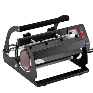 Heavy-Duty Tumbler Heat Press Machine for 11-30oz Mugs and Tumblers, Sublimation Equipment with Adjustable Temperature and Time, Even Heat Distribution, Suitable for Ceramic Glass and Stainless Steel, Black Finish, Easy Operation