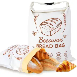 2 Packs Beeswax Bread Bags for Homemade Bread Sourdough, XL Linen  Bread Bag for Homemade bread, Sourdough Bread Storage Bags to Keep  - 17x13 Inch