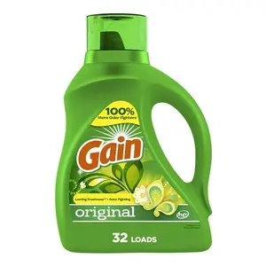 Gain Original Liquid Laundry Detergent Aroma Original 46 fl oz 32 Cargas 100% More Odor Fighters