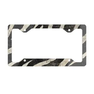 Zebra License Plate Frame | Animal Print Auto Accessory