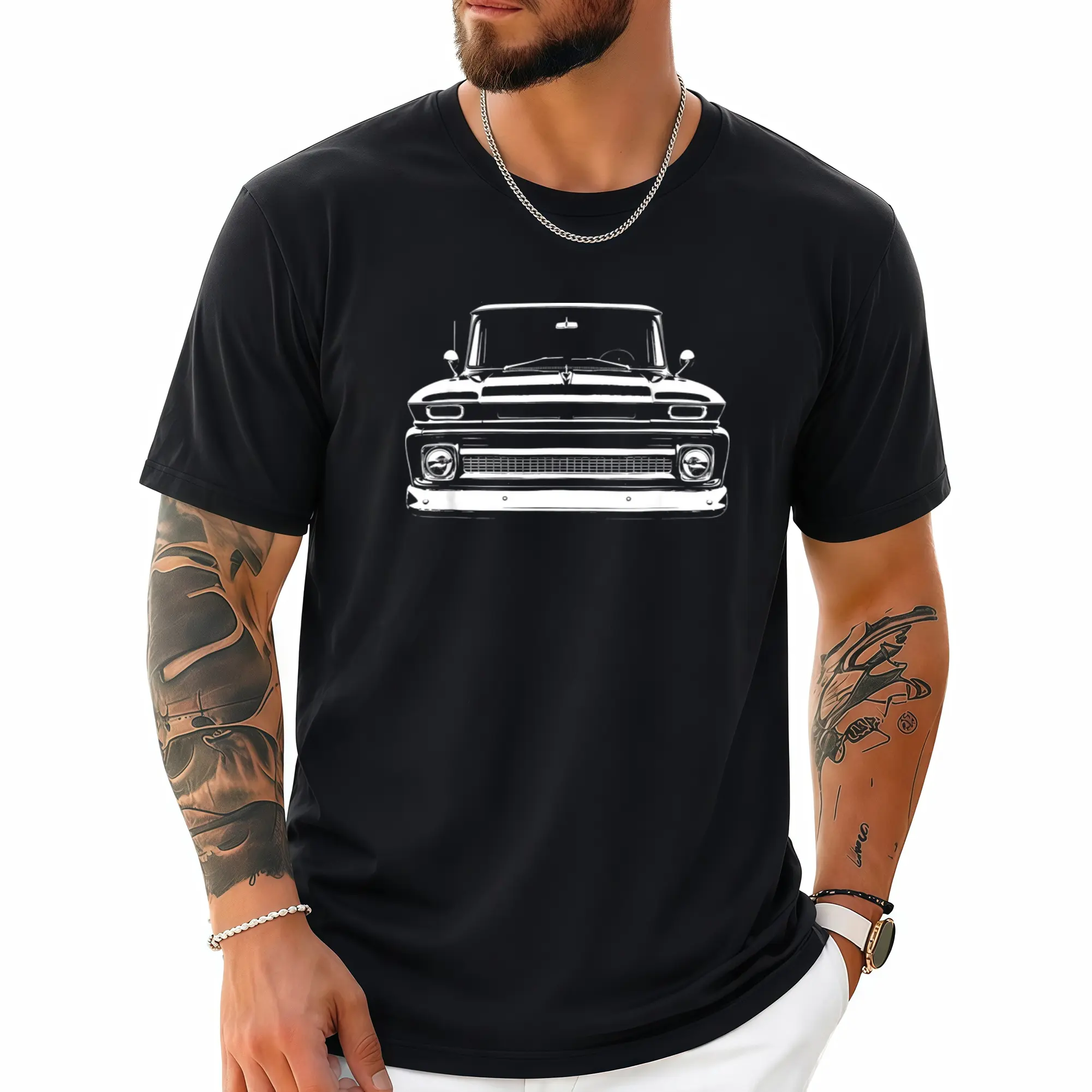 Retro Truck Grille Silhouette Tee 1960-1966 – Gen Classic Look