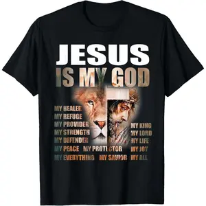 Christian Lion Jesus Is My God Lord King Savior Good Friday T Shirt