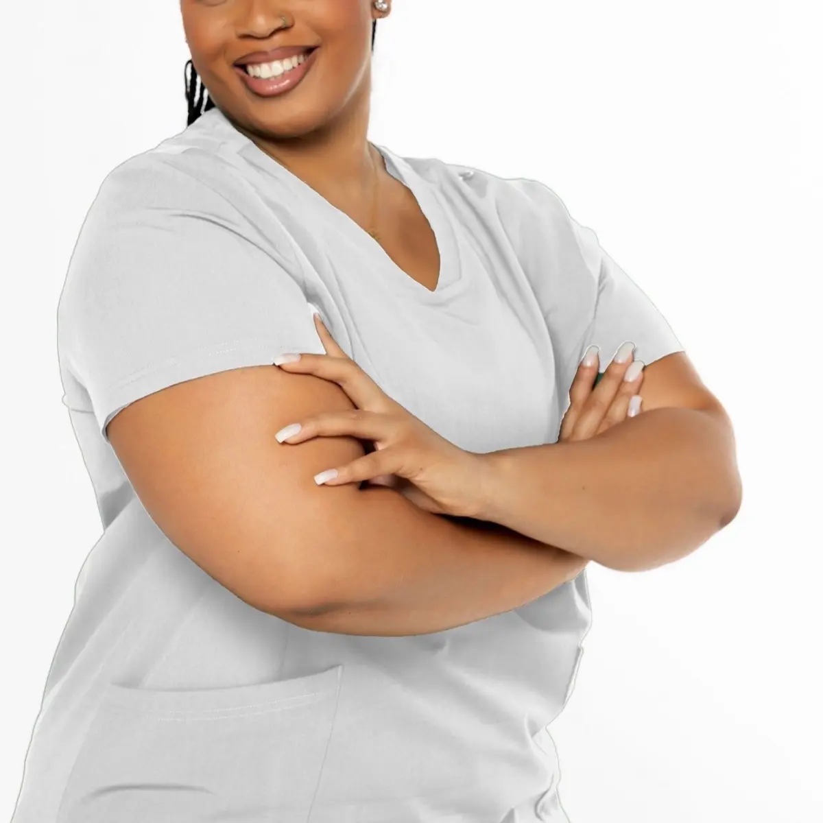 Scrubs for Healthcare, Daycare, Janitorial, Hair Salon, or Nail Tech - Breathable and Comfortable Work Environment Womenswear
