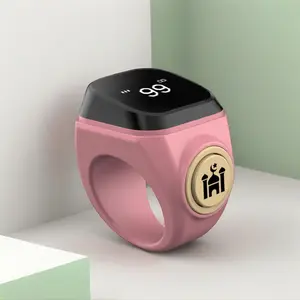 Muslim Zikr Prayer Counter, Islamic 33/99 Dhikr Vibration Reminder, APP Sync, Waterproof Design, Long Lasting Battery, Smart Electronic Beads