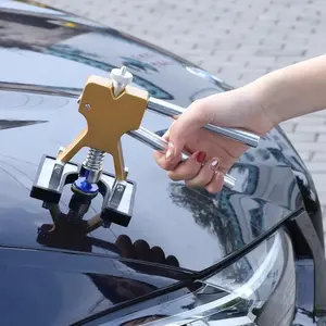 Car Body Paintless Dent Repair Plastic Puller Kit, Car Tools for Hail Pit & Sheet Metal Damage Removal, Multiple Sizes Suction Cup Auto Repair Set