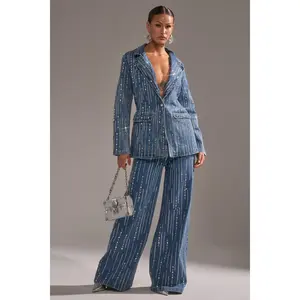 NEVER COME DOWN RHINESTONE DENIM NEVER COME DOWN RHINESTONE DENIM