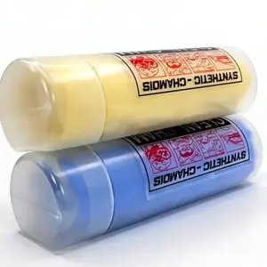 LAUCO Synthetic Chamois Absorbent Car Drying Towel 2 Pack, 26"x17" Spotless & Scratch and Lint Free Shine, Towel for Vehicle Cleaning, Super Soft Upholstery Cleaning Towel