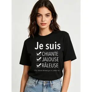 Women Men T-sirt I Am Jealous Complaining Tee Cotton Clothing Streetwear