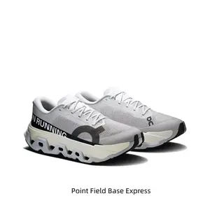 Cushioned Running Shoes for Long-Distance Training, Breathable Mesh Upper with Hollow Cloud Modules Midsole