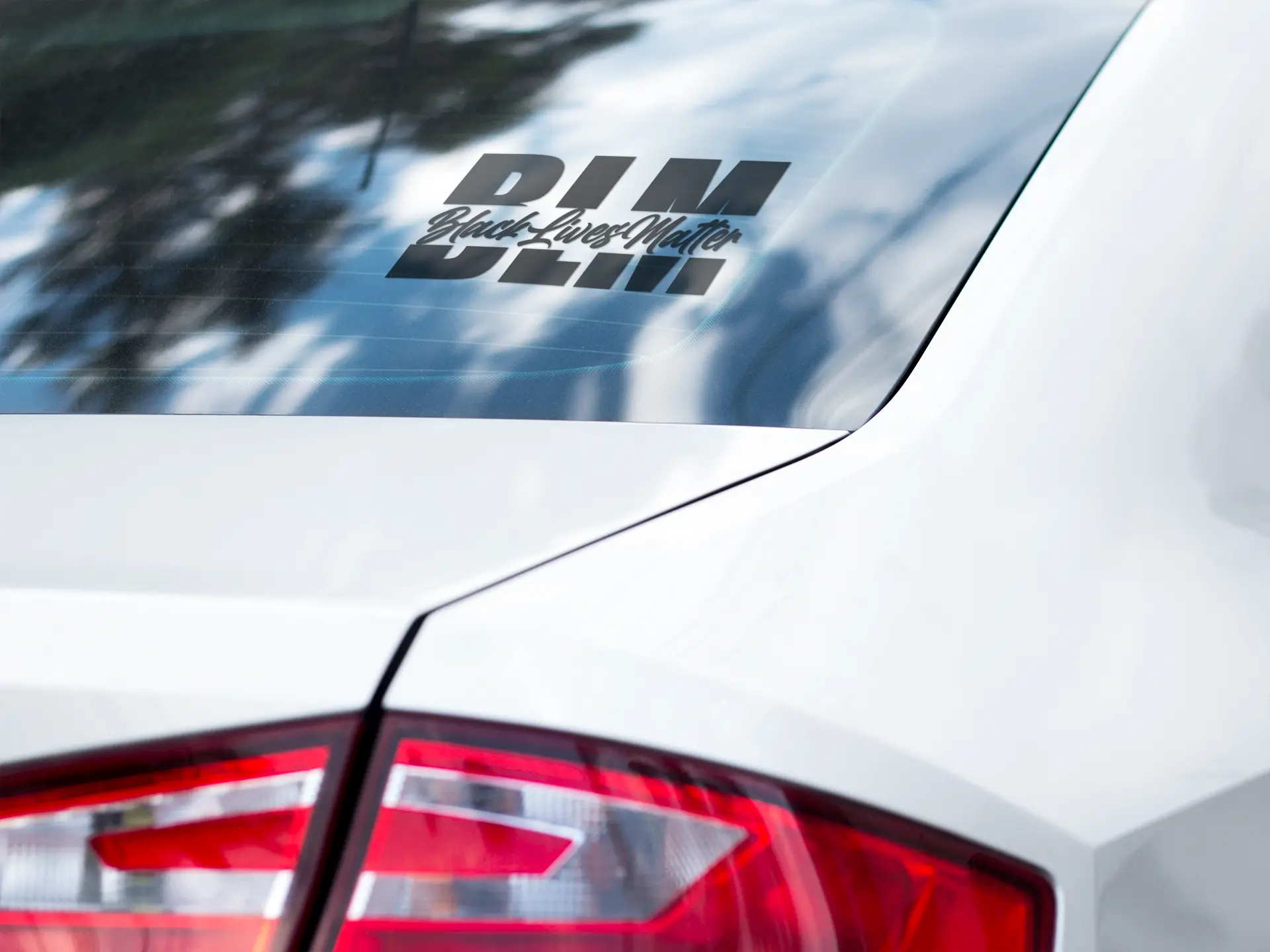 BLM Permanent Car Decal Sticker (1-2 Pack) - Fade Proof, Long Lasting, 1-Time Stick, Multi-Size Vehicle Compatible, Car Window Fit, Bold Message, Support Display, One-Time Stick