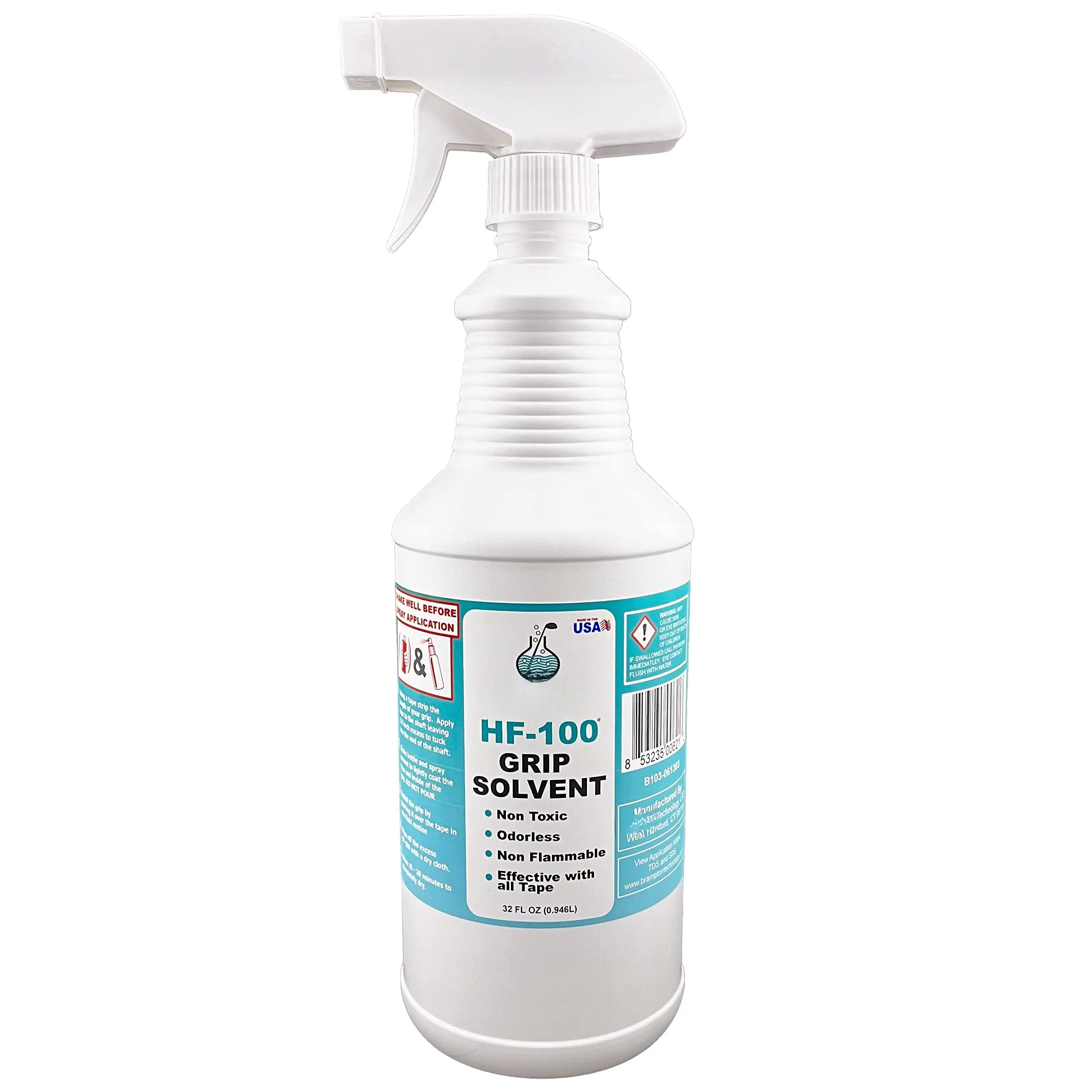 Brampton Hf-100 Golf Grip Solvent For Regripping Clubs And Repair - Shake Spray Solution  Non-flammable Odorless
