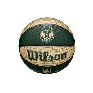 Wilson Cream Brick Milwaukee Bucks Full Basketball
