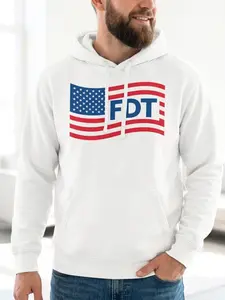 Men's FDT Statement Hoodie - Free Speech Edition, Unisex Casual Tops with Comfortable Fabric for Easy Matching