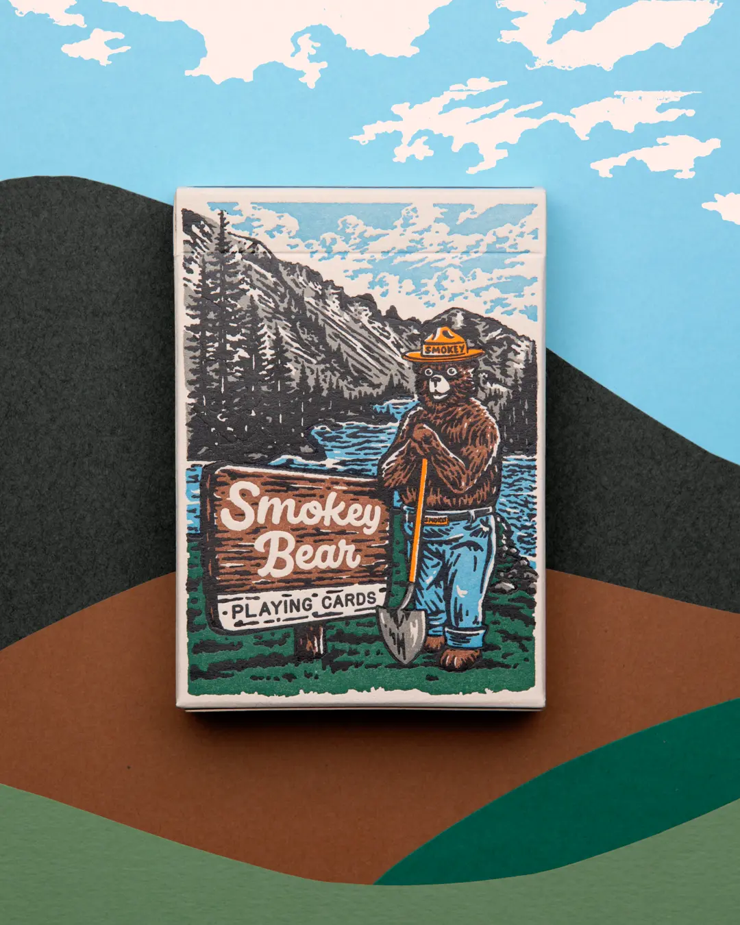 Smokey Bear Themed Pre-Printed Cardstock Standard Playing Card Decks, Toys & Hobbies Card Games for Casual Play