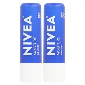 Nivea Moisture Lip Care, 2 Sticks, 0.17 oz (4.8 g) Each