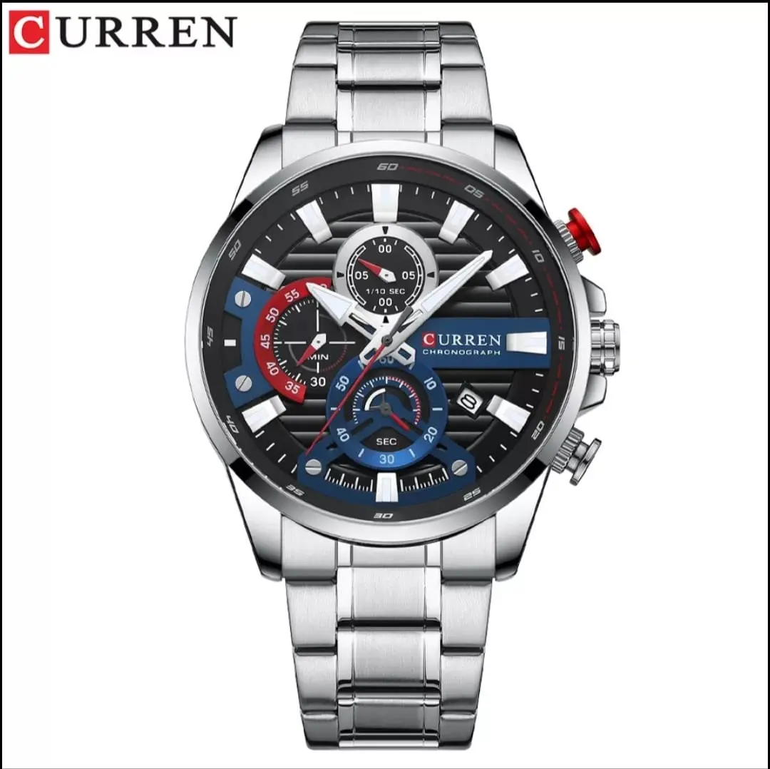 CURREN Stylish Chronograph Stainless Steel Watch for Men
