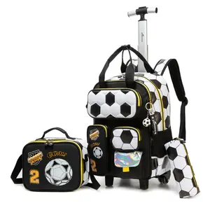 Soccer Rolling Backpack Set ️ The coolest 3-in-1 combo for little sports fans! Lightweight, durable, and perfectly sized for school or soccer practice. Score major points this school year!