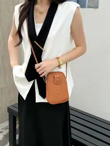 Fashionable Minimalist Letter Mini Crossbody Bag, Women's Versatile Phone Bag, Compact Portable Shoulder Bag, Multiple Colors Available