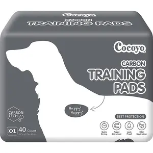 Extra Large Dog Training Pads Premium Charcoal Puppy Pee Pads Carbon Absorb Eliminating Urine Odor 40 Count XXL 30x36 inch Black