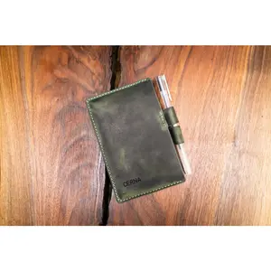 Leather Field Notes Set - Evergreen