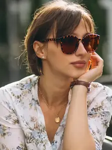 Women's Plastic Square Frame Retro Elegant Classic Simple Casual Daily Versatile Trendy Hip Hop Leopard Print Fashion Glasses