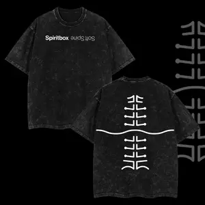Spiritbox Spine Icon Collage Heavy Metal Shirt, Unisex Oversize Washed Heavyweight Cotton T-shirt, Gift For Fans, Gift For Music Lovers