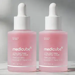 Medicube Ultra Light PDRN Pink Peptide Serum, 3% Niacinamide Glow Boost Serum to Brighten Tired Dull Uneven Skin Tone