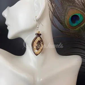 Dual Small Marquee Quilling Earrings