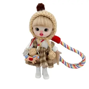 Naba baby Cute Fashion Movable Joints Plush Dolls Doll Bag Charm Key Chain Phone Charm
